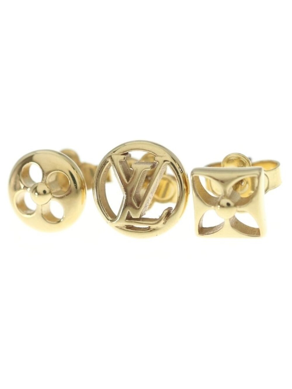 Louis Vuitton Earrings Crazy in Lock Gold